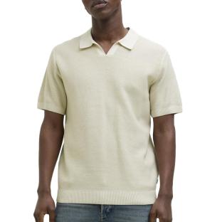 Polo Beige/Blanc Homme Jack & Jones Aston Split vue 0
