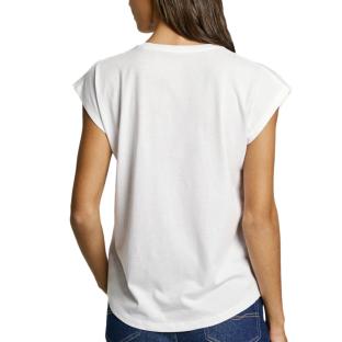 T-Shirt Blanc Femme Pepe jeans Blooma vue 2