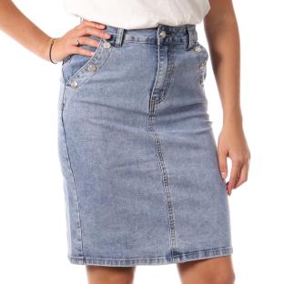 Jupe Bleu Femme Monday Premium Light Blue Monday pas cher