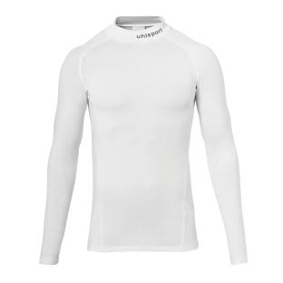 Camiseta de manga larga blanca para hombre, capa base UHLSPORT con cuello alto ver 0