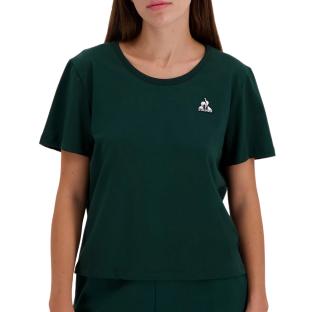 T-Shirt Vert Foncé Femme Le Coq Sportif Contemporain pas cher