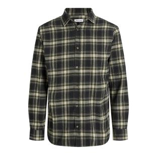Chemise Noire à Carreaux Garçon Jack & Jones Shua vue 0