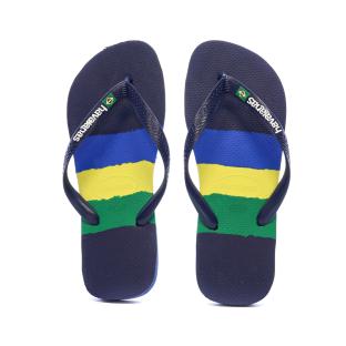 Tongs Marines/Vertes Homme Havaianas Brasil vue 3