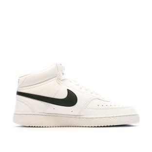 Baskets Blanche/Noir Homme Nike Court Vision Mid vue 0