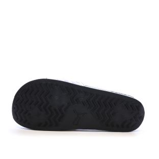Claquettes Blanches/Noires/Argent Homme Puma 308368 vue 2