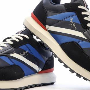 Baskets Marine/Noir Homme Pepe Jeans Foster vue 0