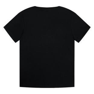 T-shirt Noir Garçon Calvin Klein Jeans Chest vue 2