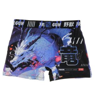 Boxer Bleu Homme Freegun Dragon vue 2