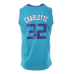 Charlotte 32 Maillot de basket Bleu Homme Sport Zone vue 2