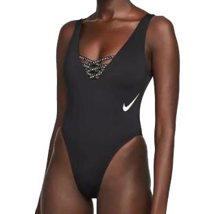 Maillot de bain 1 pièce Noir Femme Nike NESSC pas cher