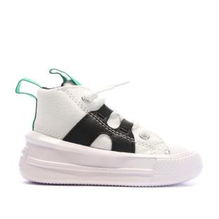 Baskets Blanches/Noires Garçon Converse All Star Ultra Home vue 2