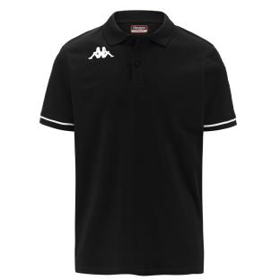 Polo de Rugby Noir Garçon Kappa Barli vue 0