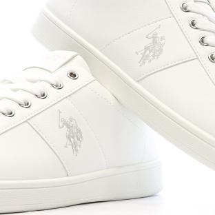 Baskets Blanches Homme US Polo ASSN High-top vue 0