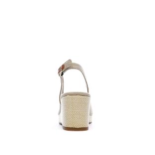Sandales Beiges Femme Tommy Hilfiger Flag vue 3