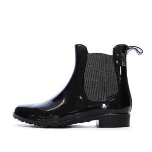 Bottine de Pluie Noir/Argenté Femme Les Tropéziennes Rainboo pas cher