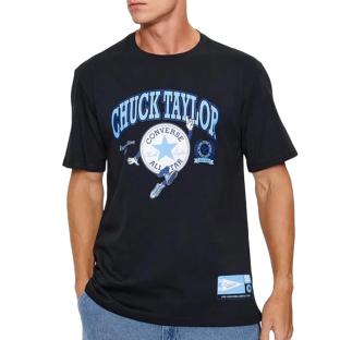 T-shirt Noir Homme Converse Chucks Retro Collegiate pas cher
