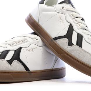 Baskets Blanches/Noires Homme Pepe jeans Ball vue 0