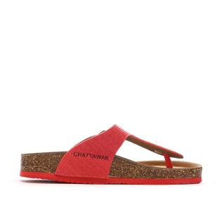 Tongs Rouges Femme Chattawak ZELDA vue 2