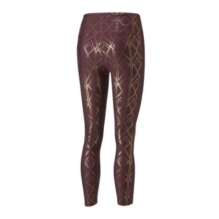 Legging Bordeaux Femme Puma Deco Glam High Waist 7/8 vue 2