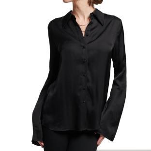 Chemise Noire Femme Superdry Studios pas cher