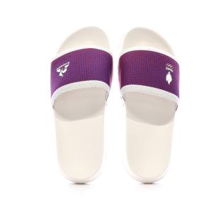 Claquettes Blanches/Bleu/Rouge Mixte Le Coq Sportif Slide vue 3
