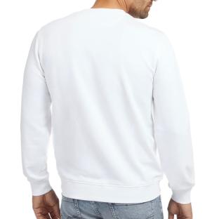 Sweat Blanc Homme Guess Brode vue 2