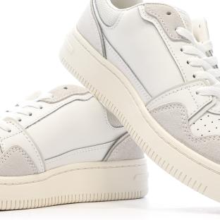 Baskets Blanches/Beiges Femme Tommy Hilfiger Retro vue 7