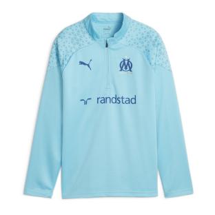 OM Sweat de Training Bleu Junior Puma 2023/24 pas cher