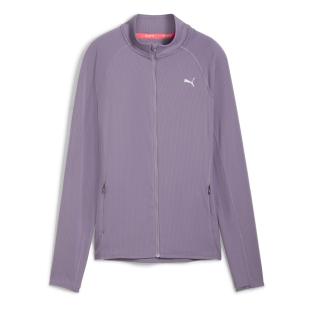 Sweat Zippé Violet Femme Puma Run For Her Ribbed vue 0