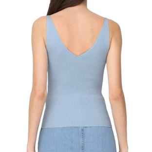 Débardeur en Maille Bleu Femme JDY Nanna 15180497 vue 2
