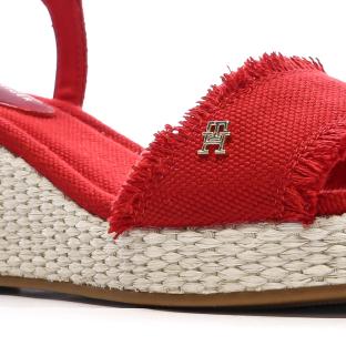Sandales à Talons Rouge Femme Tommy Hilfiger Wedgeee vue 0