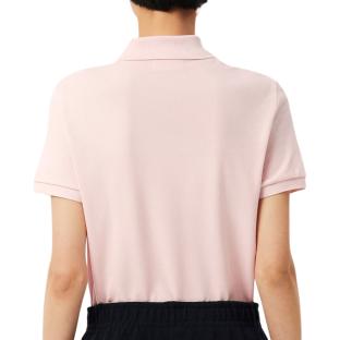 Polo Rose Clair Femme Lacoste Regular Fit vue 0