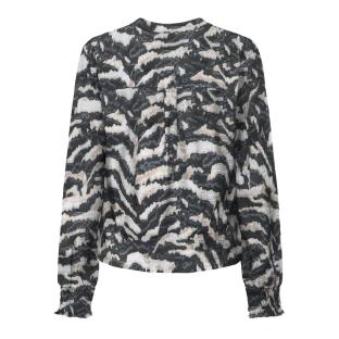 Blouse Noir/Beige Femme JDY Pepper vue 2