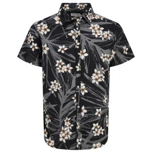 Chemise Noire/Blanc/Orange Homme Jack & Jones Hawaii vue 3