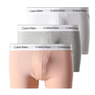 x3 Boxers Gris/Rose Homme Calvin Klein Jeans Trunk pas cher