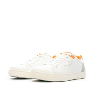 Baskets Blanches/Orange Homme Teddy Smith 1642 vue 6