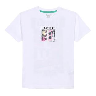 T-Shirt Blanc Garçon Kaporal Ostyn pas cher