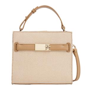 Sac à Main Beige Femme Tommy Hilfiger Th Heritage Mini pas cher
