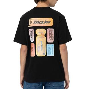 T-shirt Noir/Orange Homme Dickies Paxico vue 2