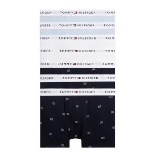 X7 Boxers Marine/Bleu/Blanc Garçon Tommy Hilfiger Trunk Print vue 0