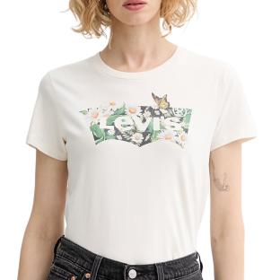 T-shirt Ecru Femme Levi's The Perfect vue 0