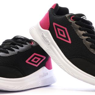 Baskets Noir/Rose Femme Umbro Nateo vue 7