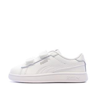 Baskets Blanches Bébé Puma Smash 3.0 vue 0