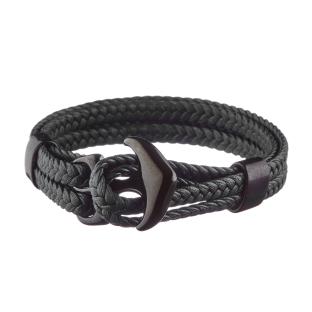 Bracelet Noir Homme Geographical Norway 315045 pas cher