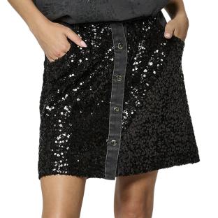 Jupe Noir à Sequins Femme Kaporal SUZON vue 0