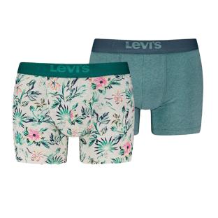 2x Boxers Gris/Vert Homme Levi's Flower vue 0