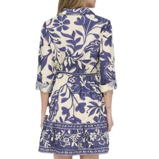 Robe Beige/Bleu Femme JDY Yanna 7/8 vue 0