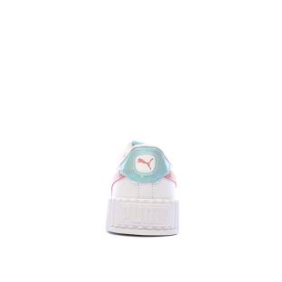 Baskets Blanche/Rose/Bleu Fille Puma Carina vue 5