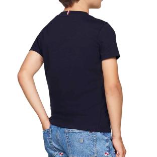T-shirt Marine Garçon Tommy Hilfiger Nautical vue 2