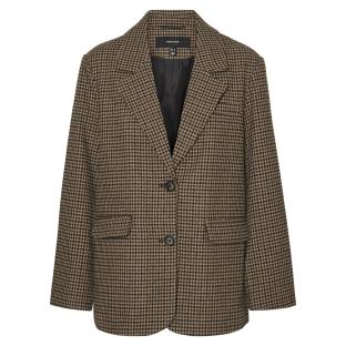 Blazer Pied poule Marron Femme Vero Moda Julie vue 3